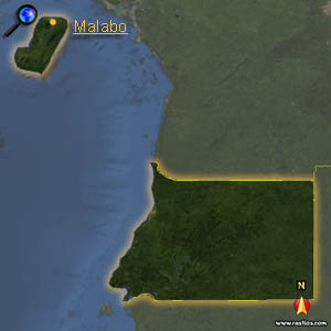 Landkarte &Auml;quatorialguinea