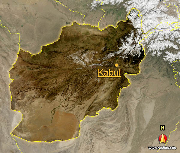 Karte afghanistan und Hauptstadt
