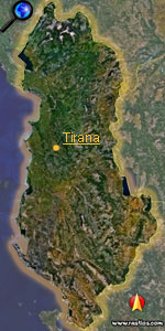 Landkarte Albanien