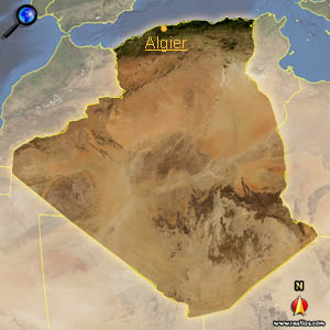 Landkarte Algerien