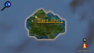 Landkarte Antigua und Barbuda
