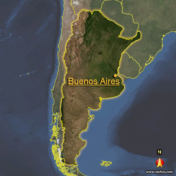 Karte argentinien und Hauptstadt