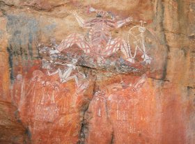 Felsmalerei im Kakadu Nationalpark