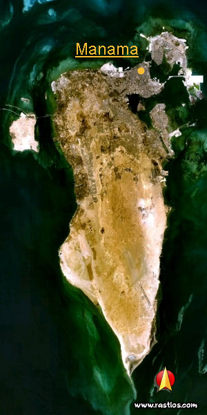 Karte bahrain und Hauptstadt