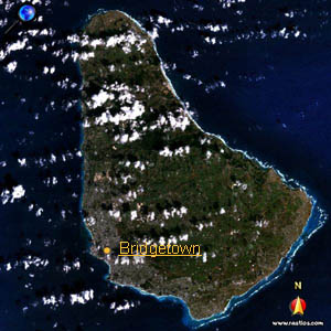 Landkarte Barbados