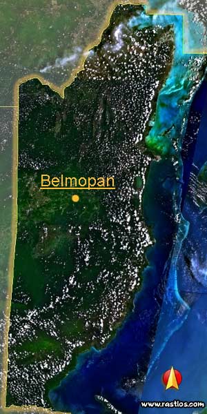 Karte belize und Hauptstadt