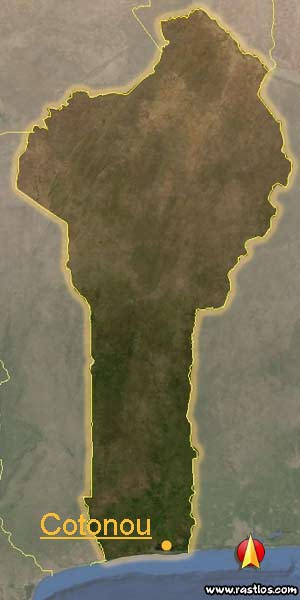 Karte benin und Hauptstadt