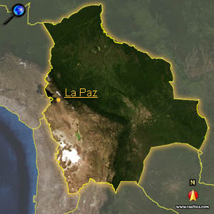 Landkarte Bolivien