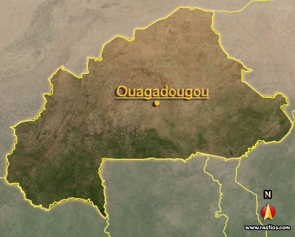 Karte burkina_faso und Hauptstadt