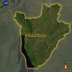 Landkarte Burundi