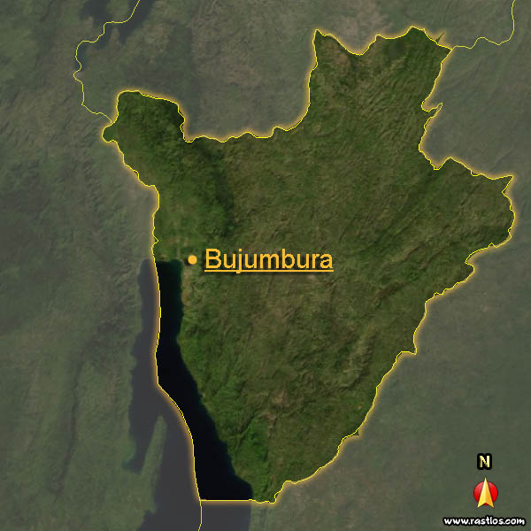 Karte burundi und Hauptstadt