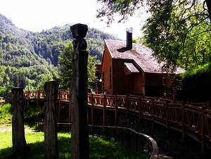 Kulturzentrum der Mapuche in Curacautín in Südchile