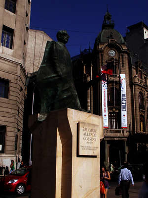 Denkmal Salvador Allende in Santiago de Chile