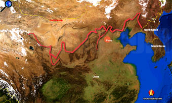 Karte: Chinesische Mauer
