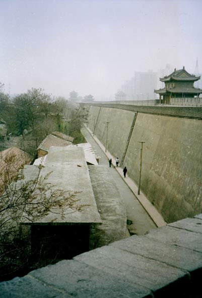 Stadtmauer in Xian, China