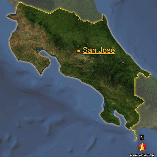 Karte costa_rica und Hauptstadt