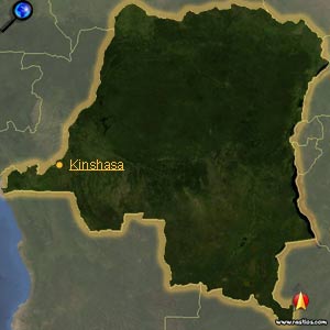 Landkarte Demokratische Republik Kongo