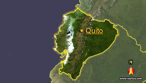 Karte ecuador und Hauptstadt