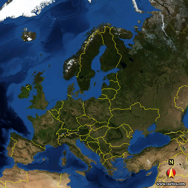 Gro&szlig;e Europa-Karte