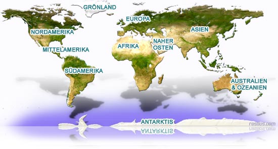 Weltkarte, basiert auf NASA land_ocean_ice_2048.jpg