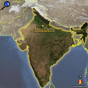 Landkarte Indien