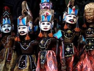 Traditionelle Puppen aus Java, Indonesien