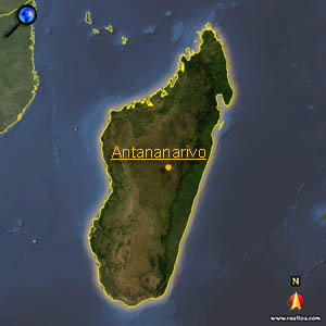 Landkarte Madagaskar
