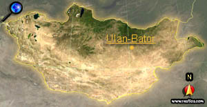 Landkarte Mongolei