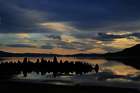 Der Weiße See am frühen und am späten Abend.