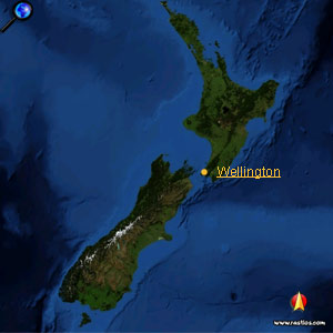 Landkarte Neuseeland