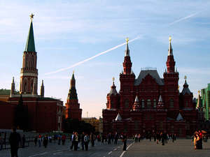 Kreml und St. Basilius-Kathedrale auf dem Roten Platz