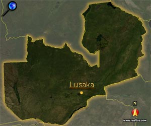 Landkarte Sambia