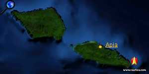 Landkarte Samoa
