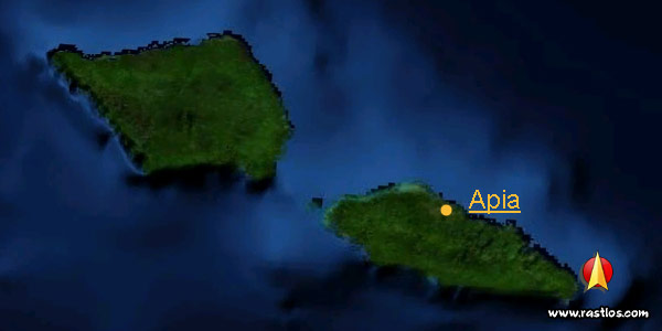 Karte samoa und Hauptstadt