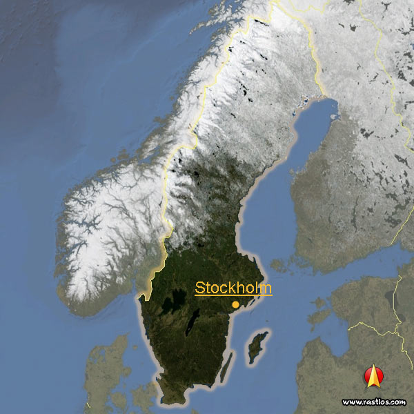 Karte schweden und Hauptstadt