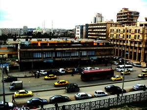 Stadtverkehr im Zentrum von Aleppo