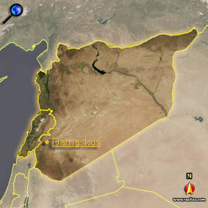 Landkarte Syrien