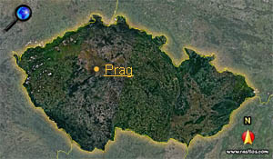 Landkarte Tschechien