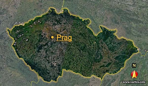 Karte tschechien und Hauptstadt