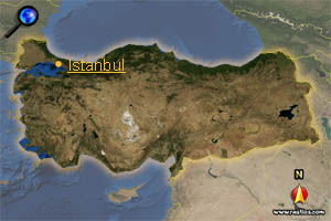 Landkarte T&uuml;rkei