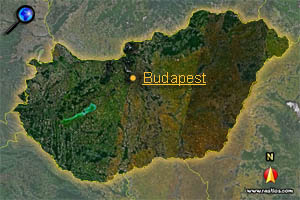 Landkarte Ungarn