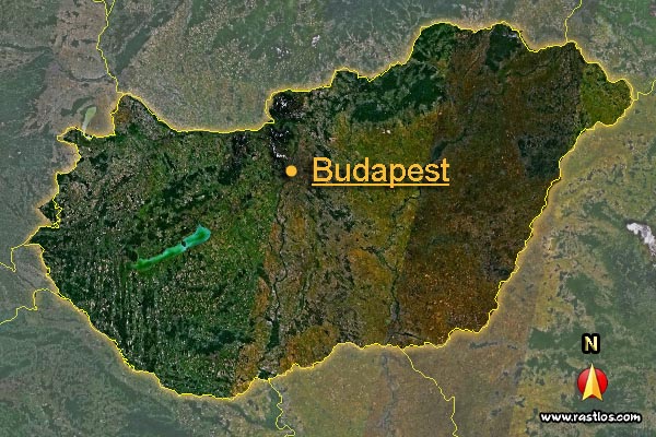 Karte ungarn und Hauptstadt