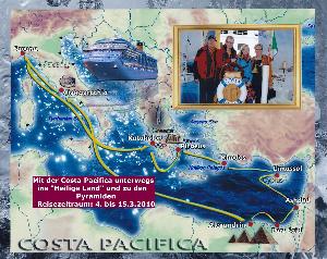 Mit der Costa Pacifica ins "Heilige Land"