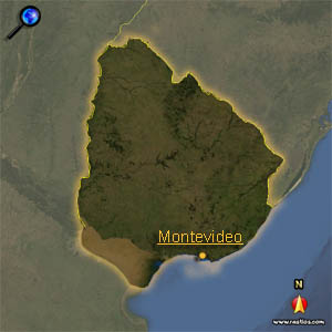 Landkarte Uruguay
