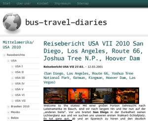 unsere Reiseberichte aus USA 2011/ 2011 www.bus-travel-diaries.de