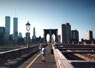 tommy in New York - Brooklyn Bridge