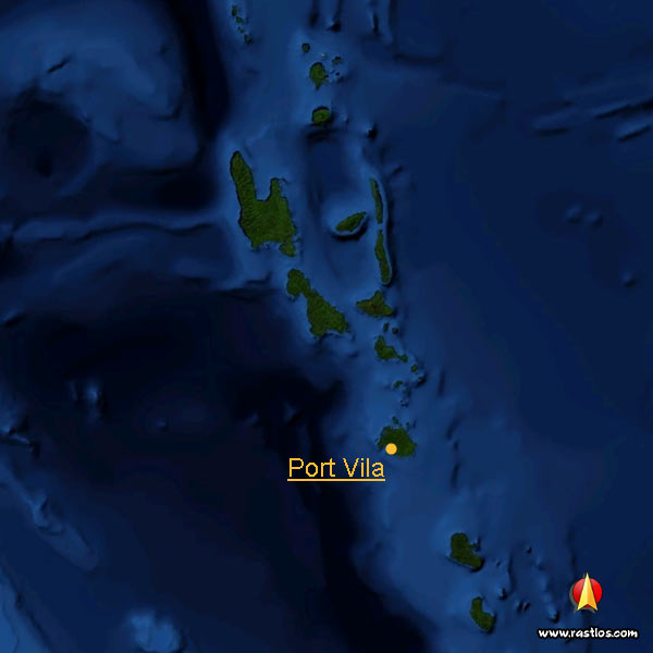 Karte vanuatu und Hauptstadt
