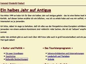 Ein halbes Jahr auf Antigua