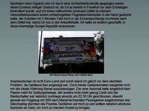 Ein Fußball-Fan in Aserbaidschan Ein Fußball-Fan in Aserbaidschan