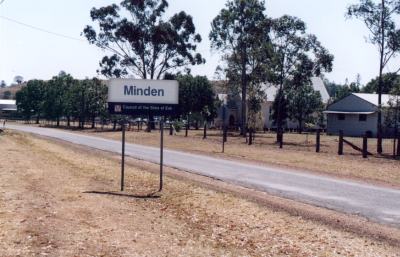 Ortseingangsschild Minden.